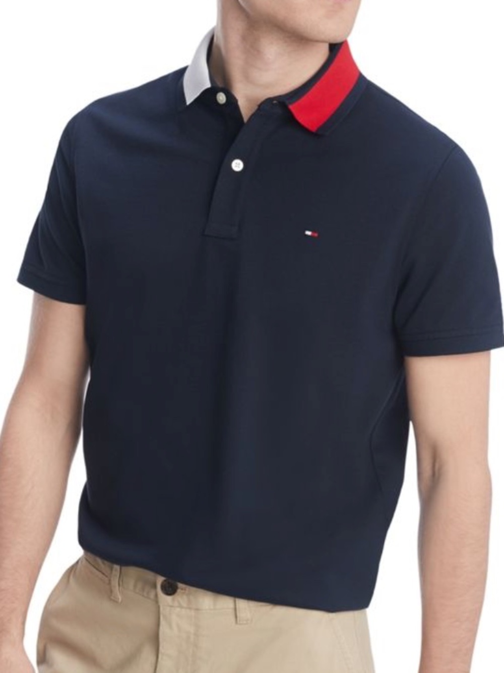 Tommy Hilfiger Custom Fit Navy Polo-M